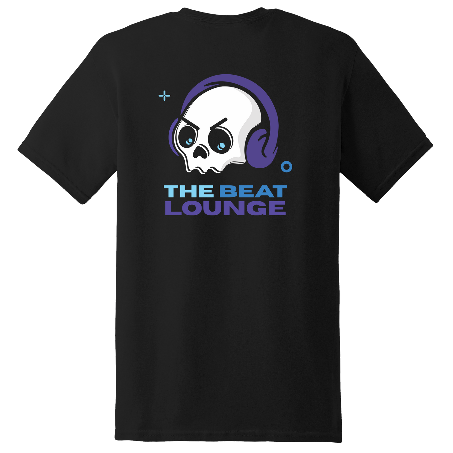 The Beat Lounge Black T-Shirt Color Logo